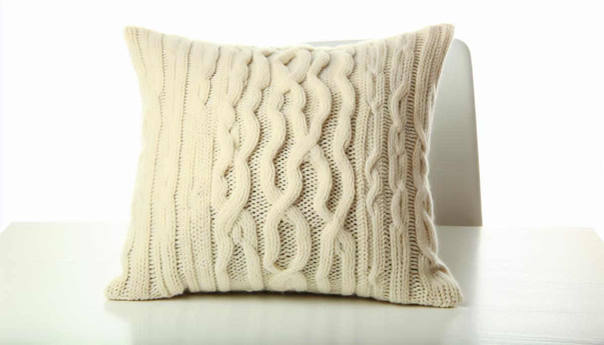 Strickdir ein Zuhause: Gemütlicher Kissenbezug mit Zopfmuster