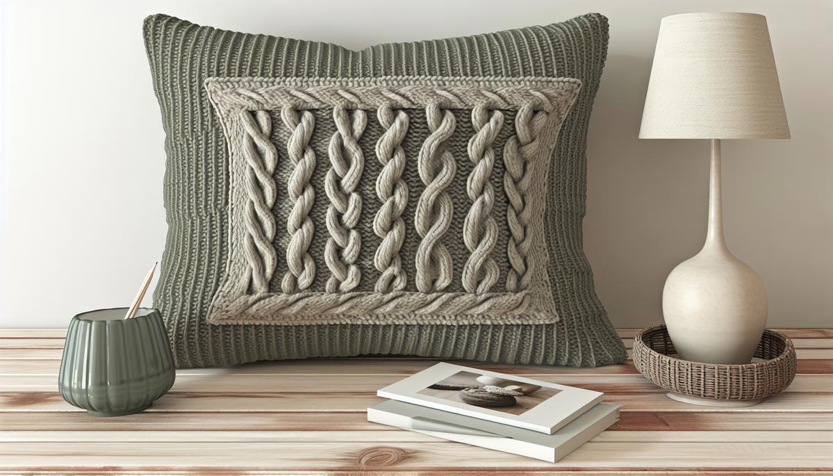 Strickliebe fürs Zuhause: Gemütliche Kissenhülle mit Zopfmuster