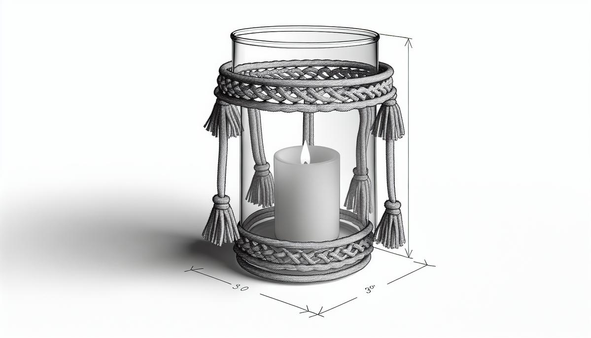 Makramee-Windlicht: Stimmungsvolle Lichtakzente für laue Abende